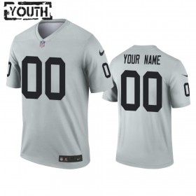 Maillot Las Vegas Raiders Custom Silver Inverted Legend - Enfant